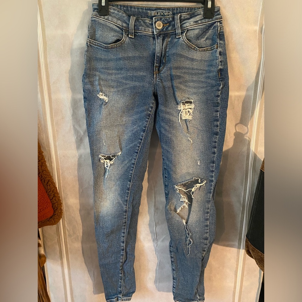 Maurices Ripped Skinny Jeans